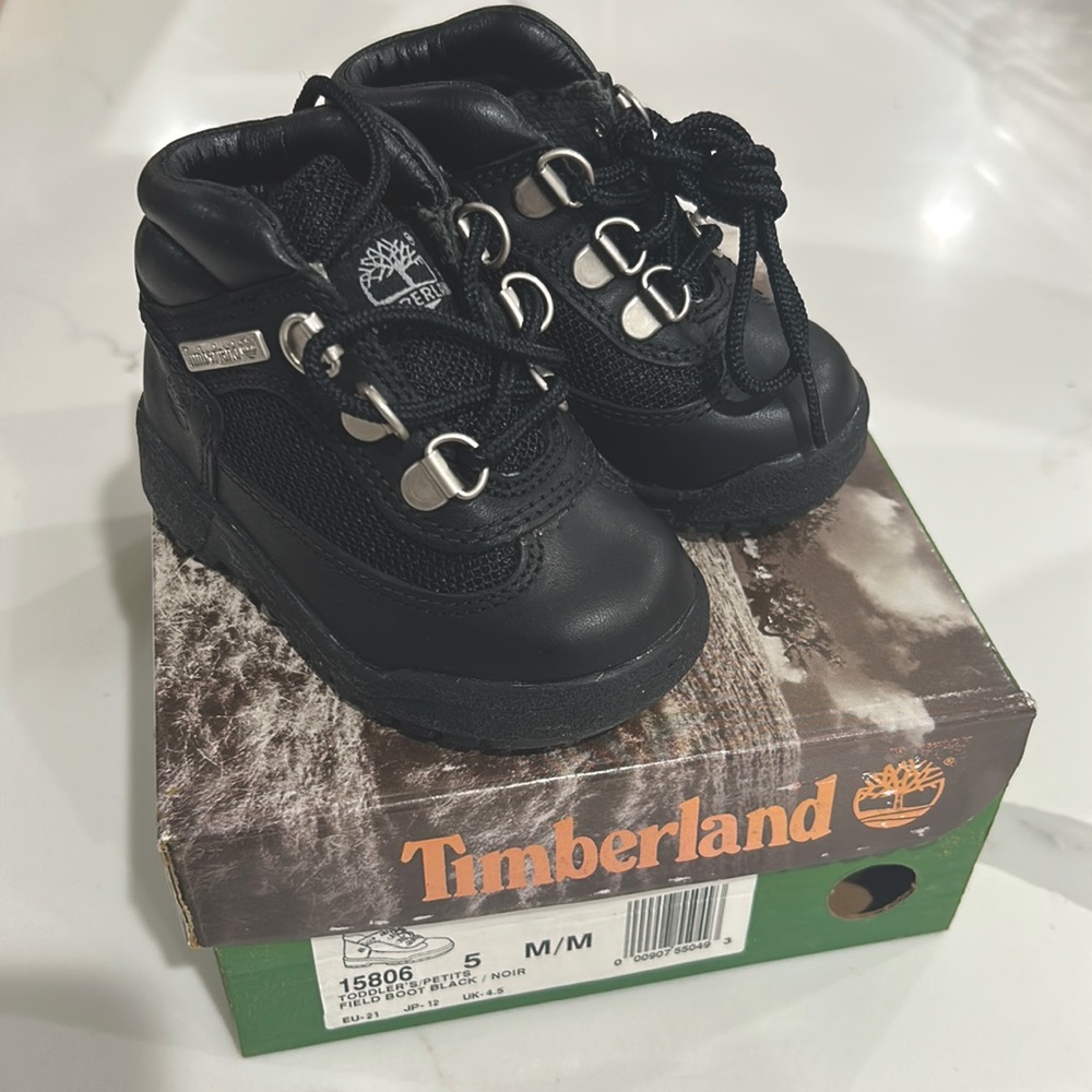 Black Toddler Field Boots